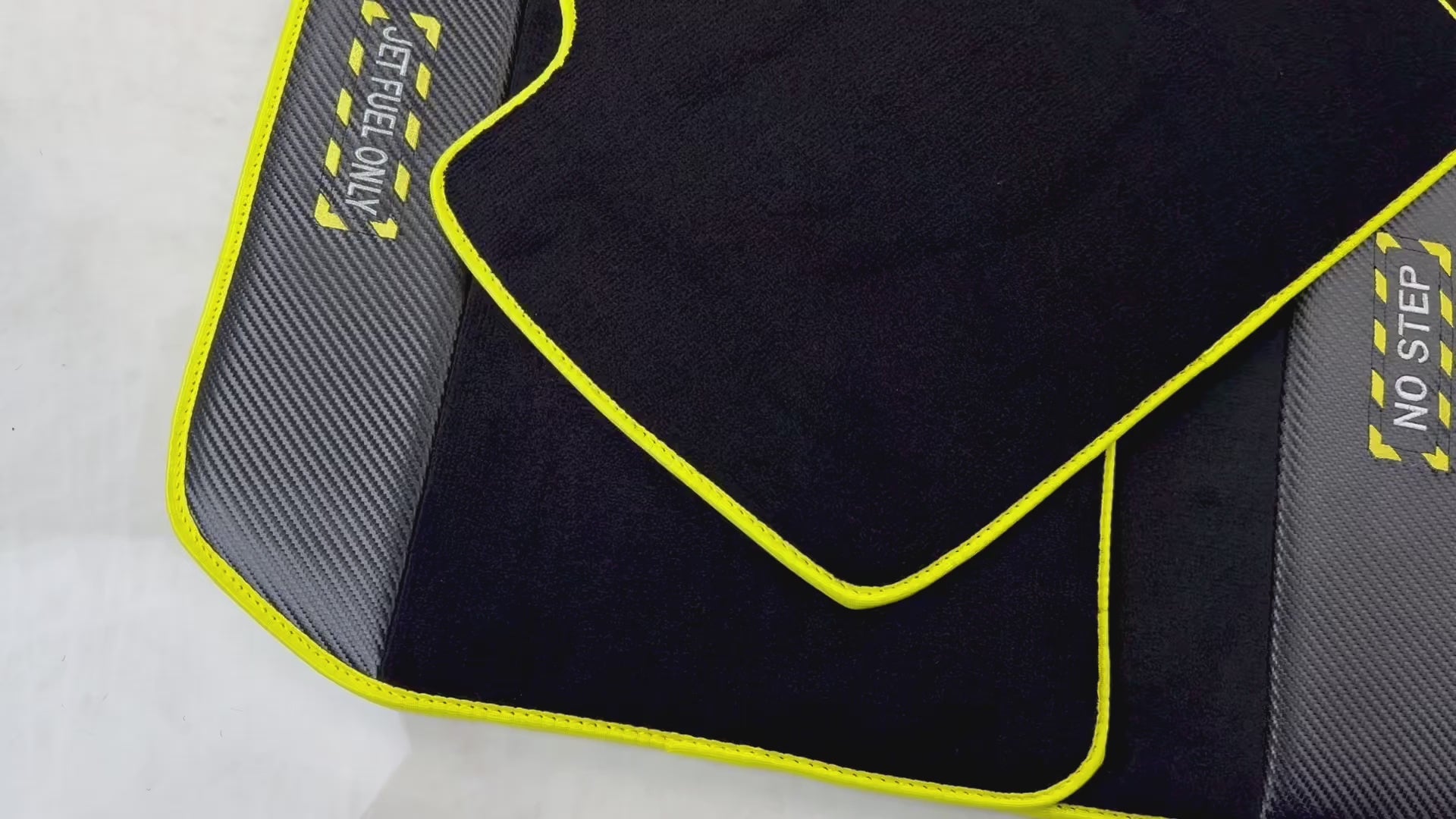 Black Mats for BMW 4 Series G22 Coupe with Carbon Fiber - Fighter Jet Edition - ER56 Design