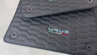 Leather Floor Mats for Lamborghini Urus with Blue Stitching