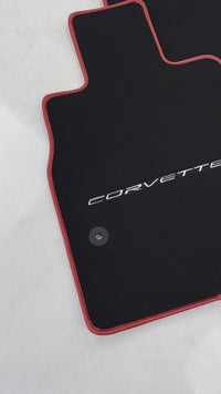 Schwarze Fußmatten für Chevrolet Corvette C8 (2020-2024)