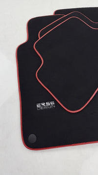 Schwarze Fußmatten für Mercedes Benz C-Klasse W203 (2000–2007), ER56-Design