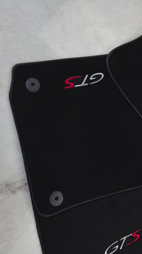 Schwarze Fußmatten für Porsche Panamera (2017–2023) GTS