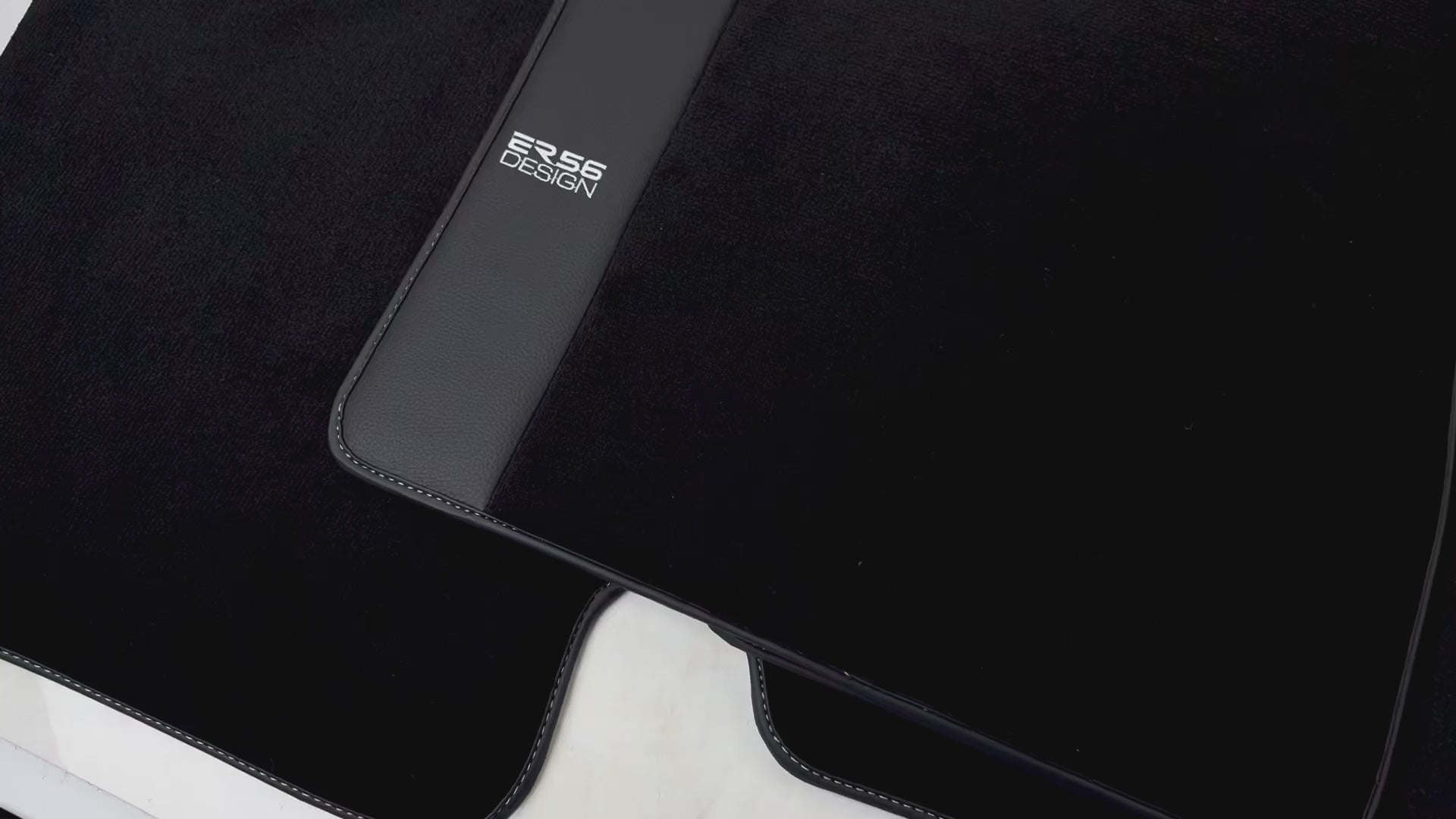 Floor Mats for Tesla Model X (5 Seats) Black Tailored Carpets ER56 Design - ER56 Design