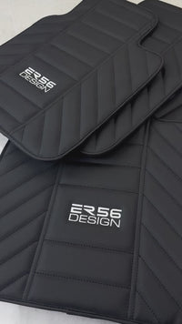 Grüne Leder-Fußmatten für Rolls Royce Black Badge Wraith (2013–2023)