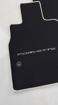 Schwarze Fußmatten für Chevrolet Corvette C8 (2020-2024)