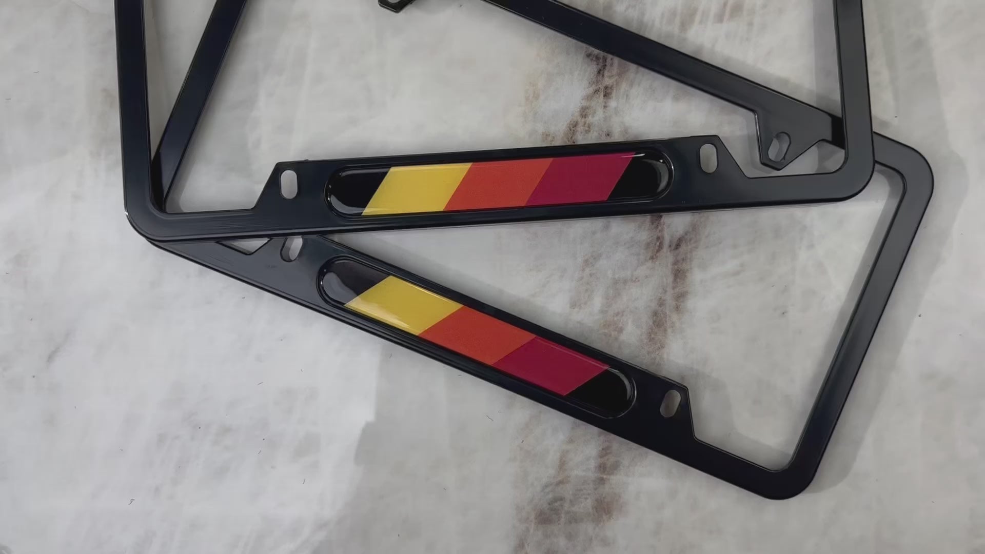 Autowin Nummernschildhalter USA Standardgröße Retro Gelb - AutoWin