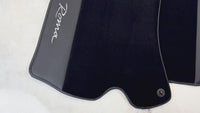 Black Floor Mats for Ferrari Roma (2021-2024) with Leather