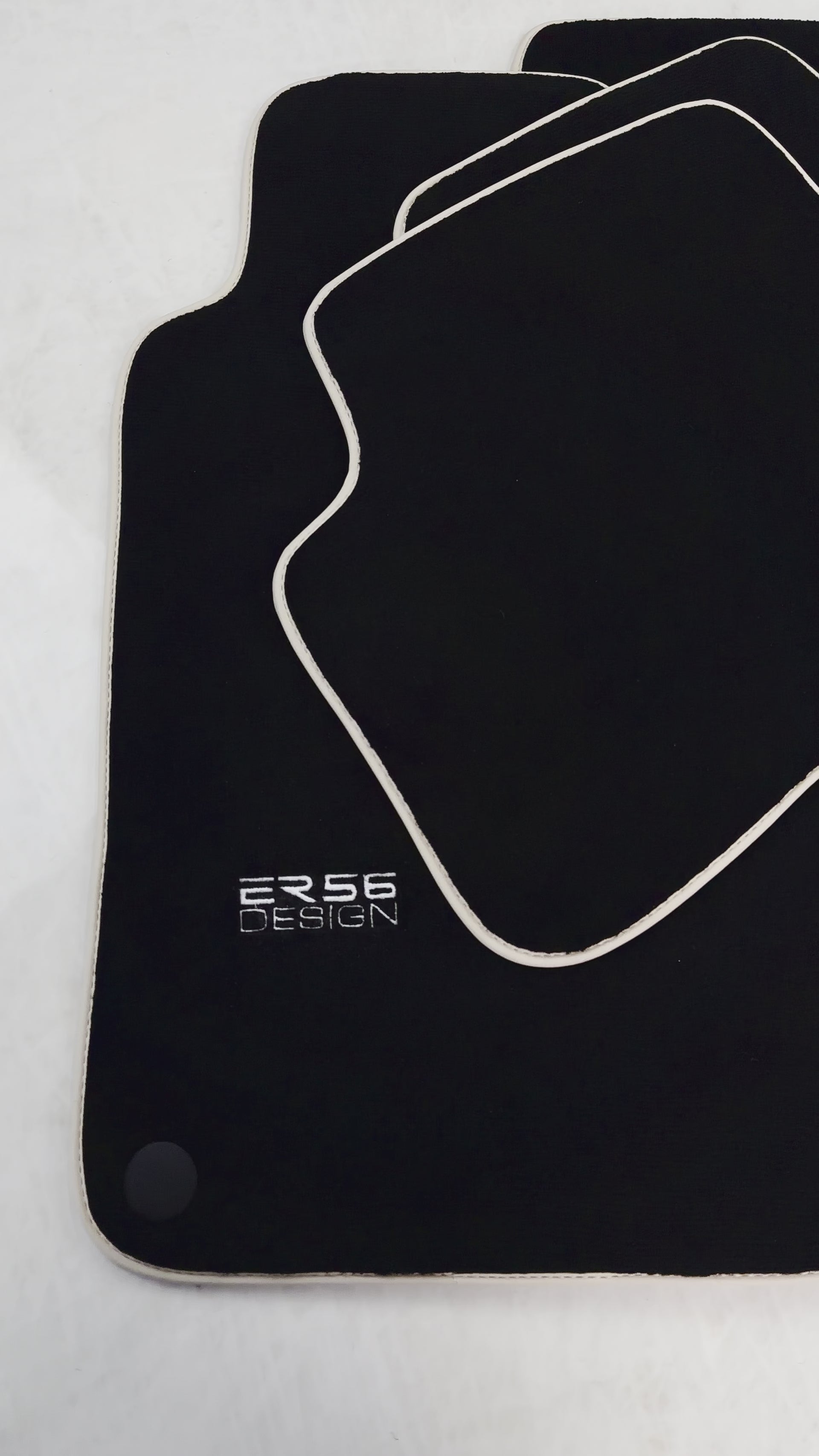 Svart bilmatter for Mercedes Benz C-Class W203 (2000-2007) ER56 Design - ER56 Design