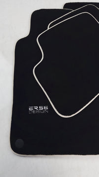 Svart bilmatter for Mercedes Benz C-Class W203 (2000-2007) ER56 Design