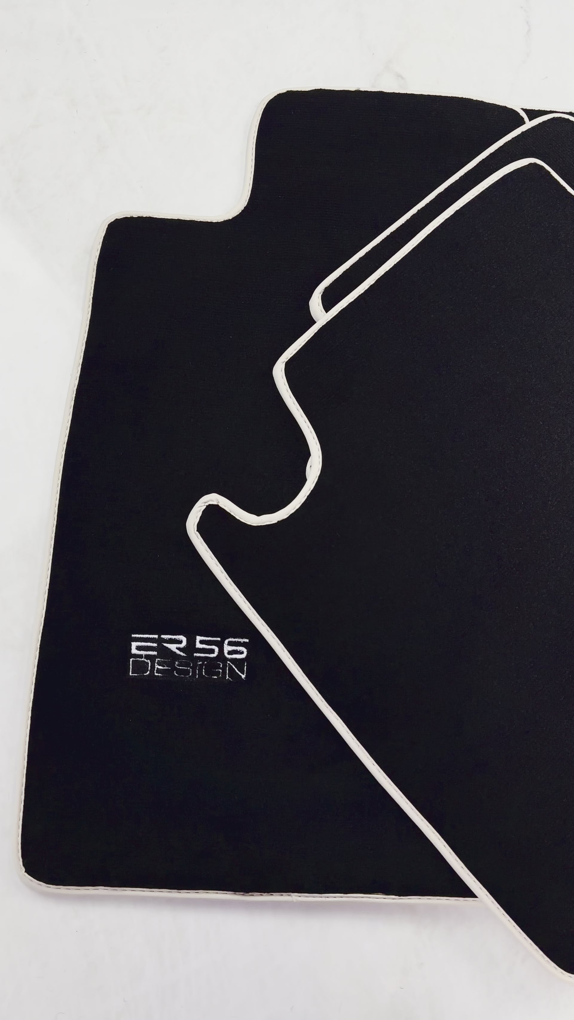 Black Floor Mats For Toyota Land Cruiser 120 (2002-2009) Beige Trim | ER56 Design - ER56 Design