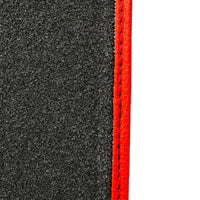 Red Floor Mats For Bentley Bentayga (2015-2023) with Alcantara Leather - AutoWin