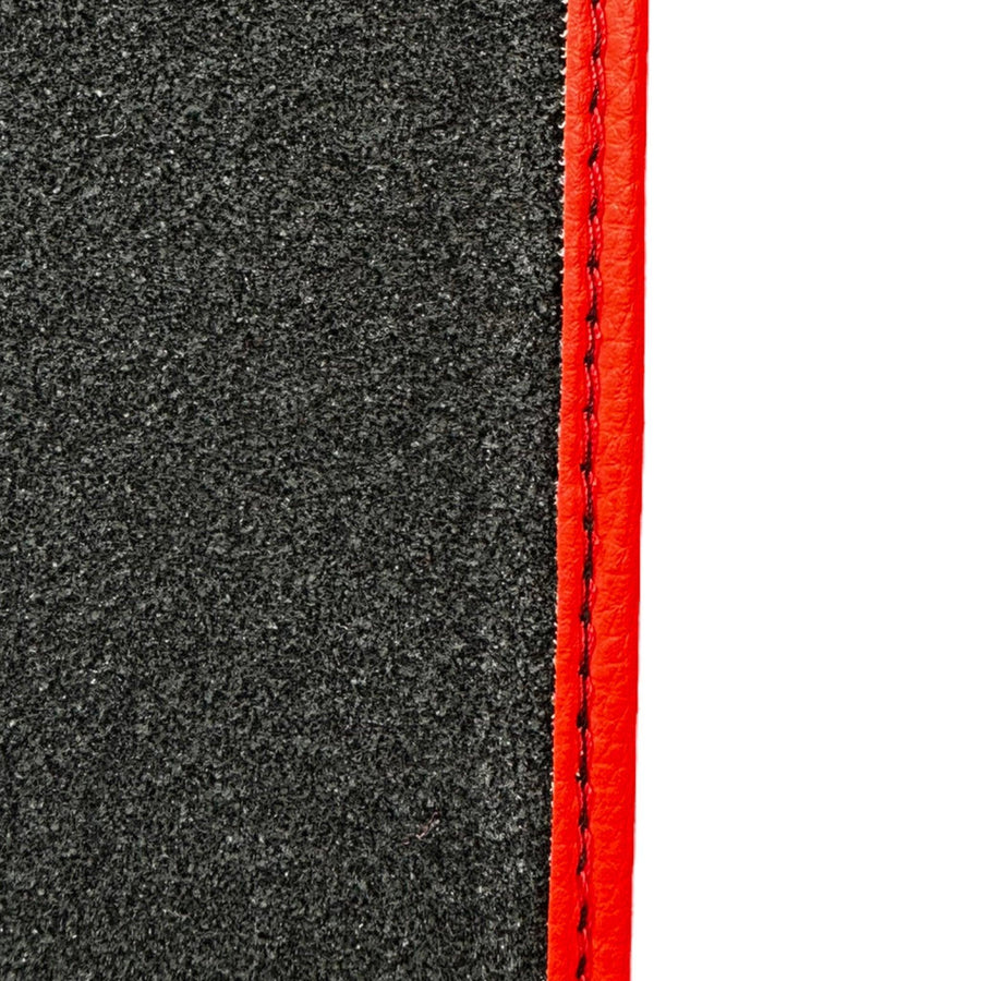 Red Floor Mats For Bentley Bentayga (2015-2023) with Alcantara Leather - AutoWin