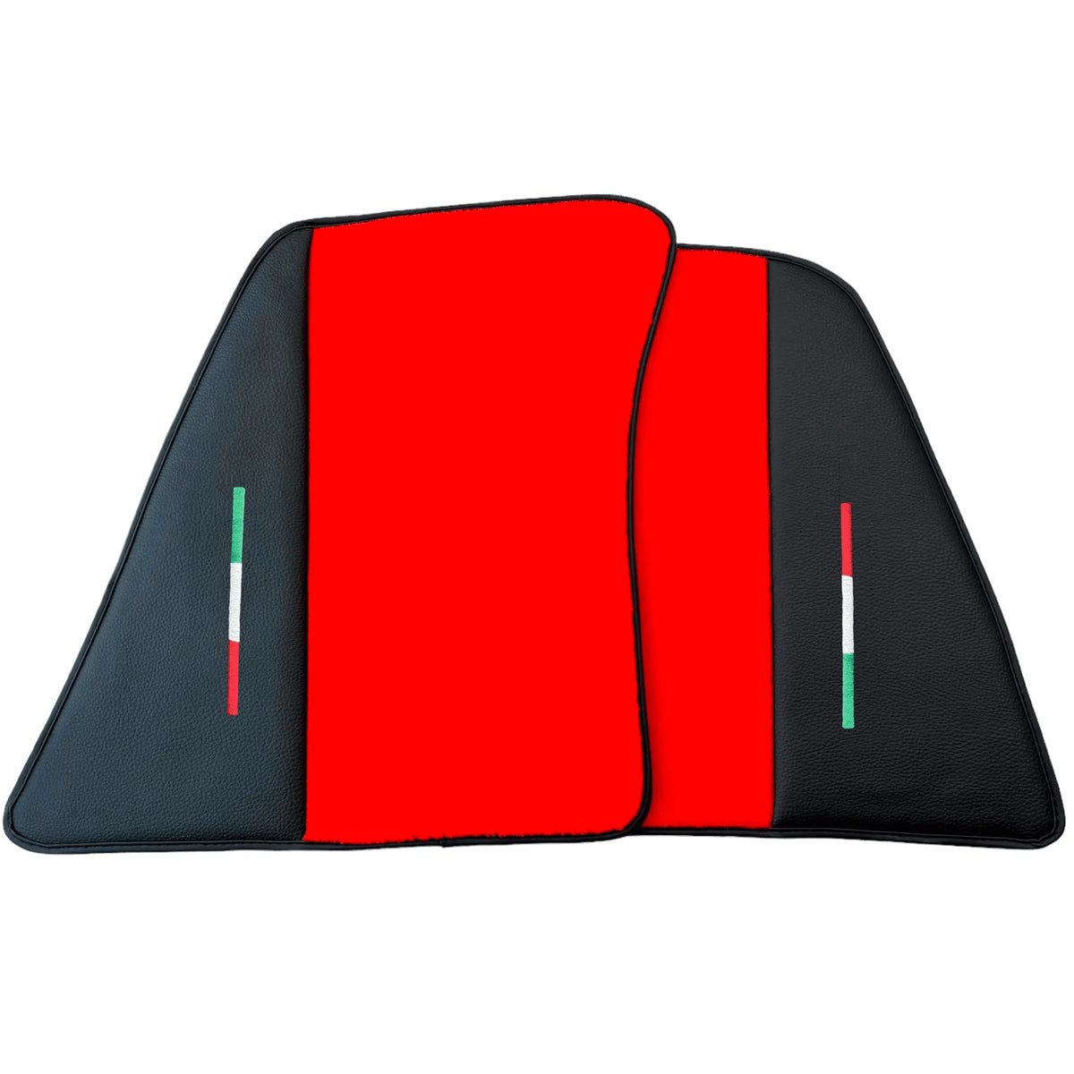 Red Floor Mats for Ferrari 296 GTB (2022-2027) with Leather