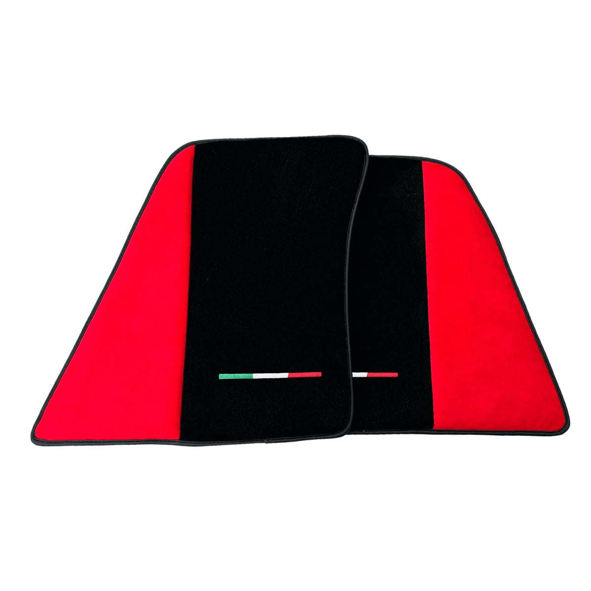 Red Floor Mats for Ferrari 296 GTS (2022-2027) with Alcantara Leather - AutoWin