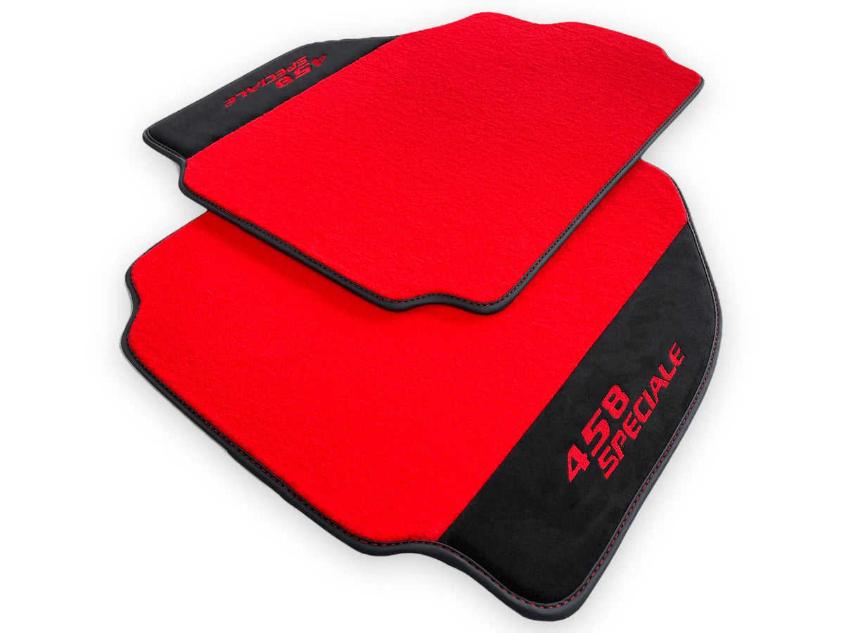 Røde Bilmatter For Ferrari 458 Speciale 2012-2015