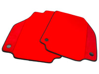 Red Floor Mats For Ferrari 488 GTB 2016-2022 With Red Alcantara Leather - AutoWin