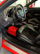 Red Floor Mats For Ferrari 488 Spider 2015-2022 Alcantara Leather