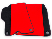 Red Floor Mats For Ferrari California 2008-2014 With Alcantara - AutoWin