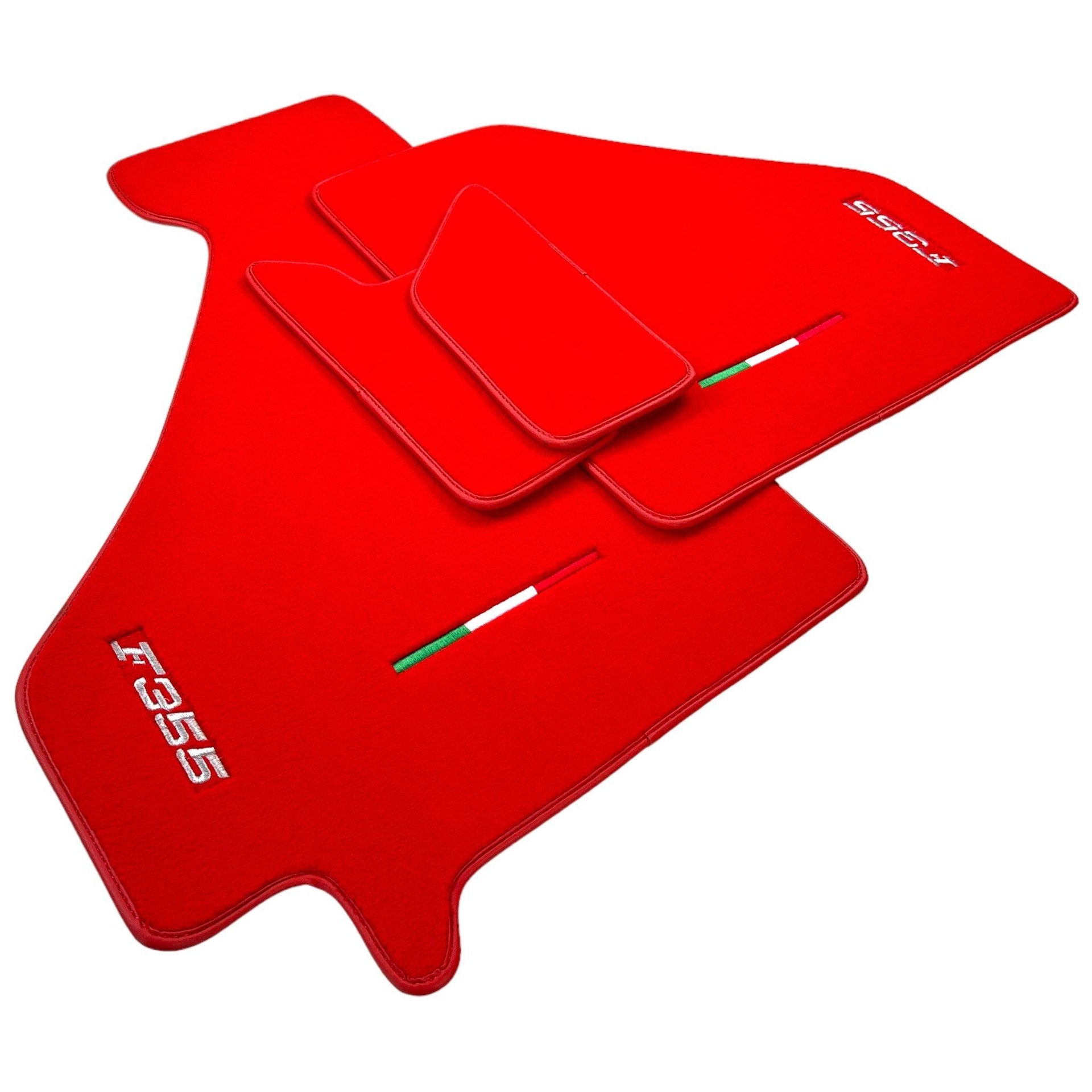 Red Floor Mats For Ferrari F355 1994-1999 - AutoWin