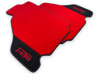 Røde Bilmatter For Ferrari F430 2004-2009 Med Alcantara Lær - AutoWin