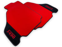 Røde Bilmatter For Ferrari F430 2004-2009 Med Alcantara Lær - AutoWin