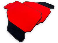 Red Floor Mats For Ferrari F430 2004-2009 With Alcantara Leather - AutoWin