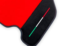 Red Floor Mats For Ferrari F430 2004-2009 With Alcantara Leather - AutoWin