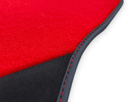 Røde Bilmatter For Ferrari F430 2004-2009 Med Alcantara Lær - AutoWin