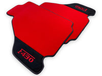 Røde Bilmatter For Ferrari F430 2004-2009 Med Alcantara Lær - AutoWin