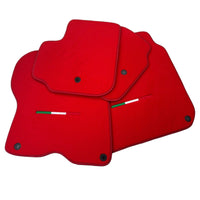Red Floor Mats for Ferrari GTC4 Lusso (2016-2023) | Premium Quality