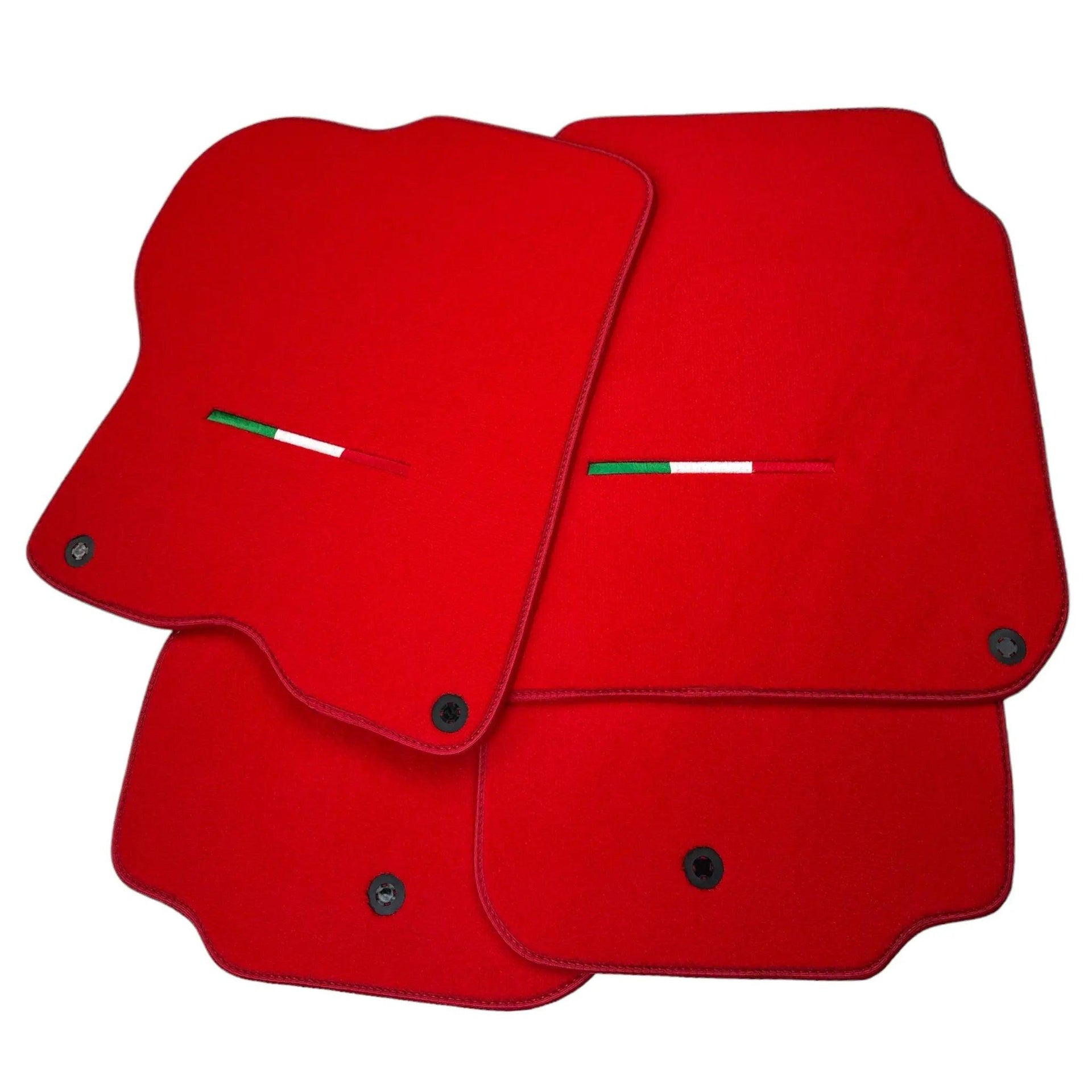 Red Floor Mats for Ferrari GTC4 Lusso (2016-2023) | Premium Quality