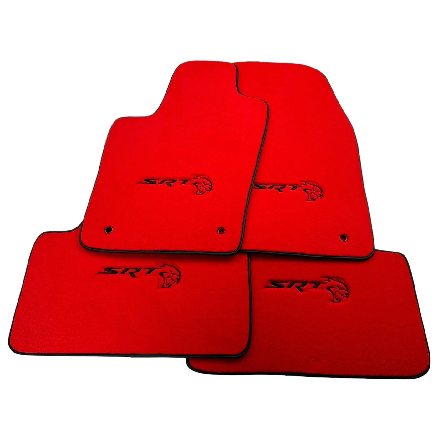 Red Floor Mats For Jeep Grand Cherokee WK2 SRT (2011-2020) - AutoWin