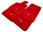 Red Floor Mats For Maserati Coupé (2001-2007) Italy Edition - AutoWin
