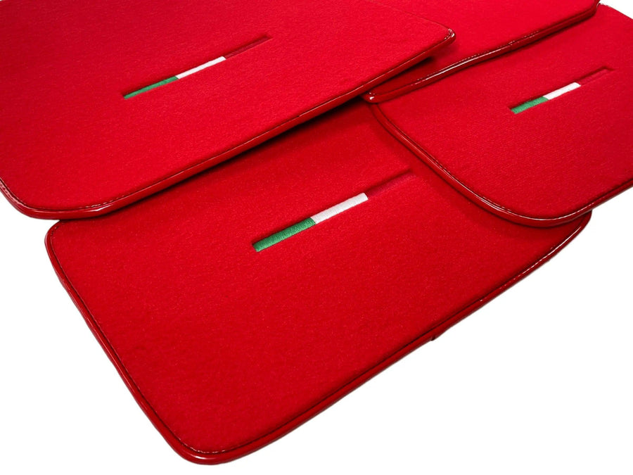 Red Floor Mats For Maserati Grecale (2023-2024) Italy Edition - AutoWin
