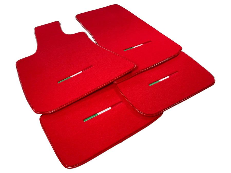 Red Floor Mats For Maserati Levante (2017-2023) Italy Edition - AutoWin
