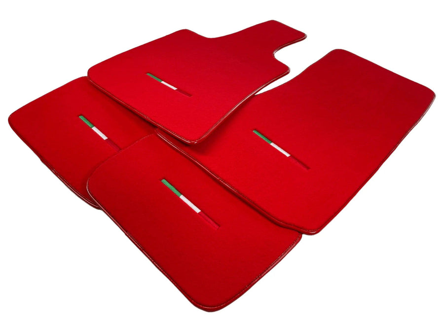 Red Floor Mats For Maserati Levante (2017-2023) Italy Edition - AutoWin