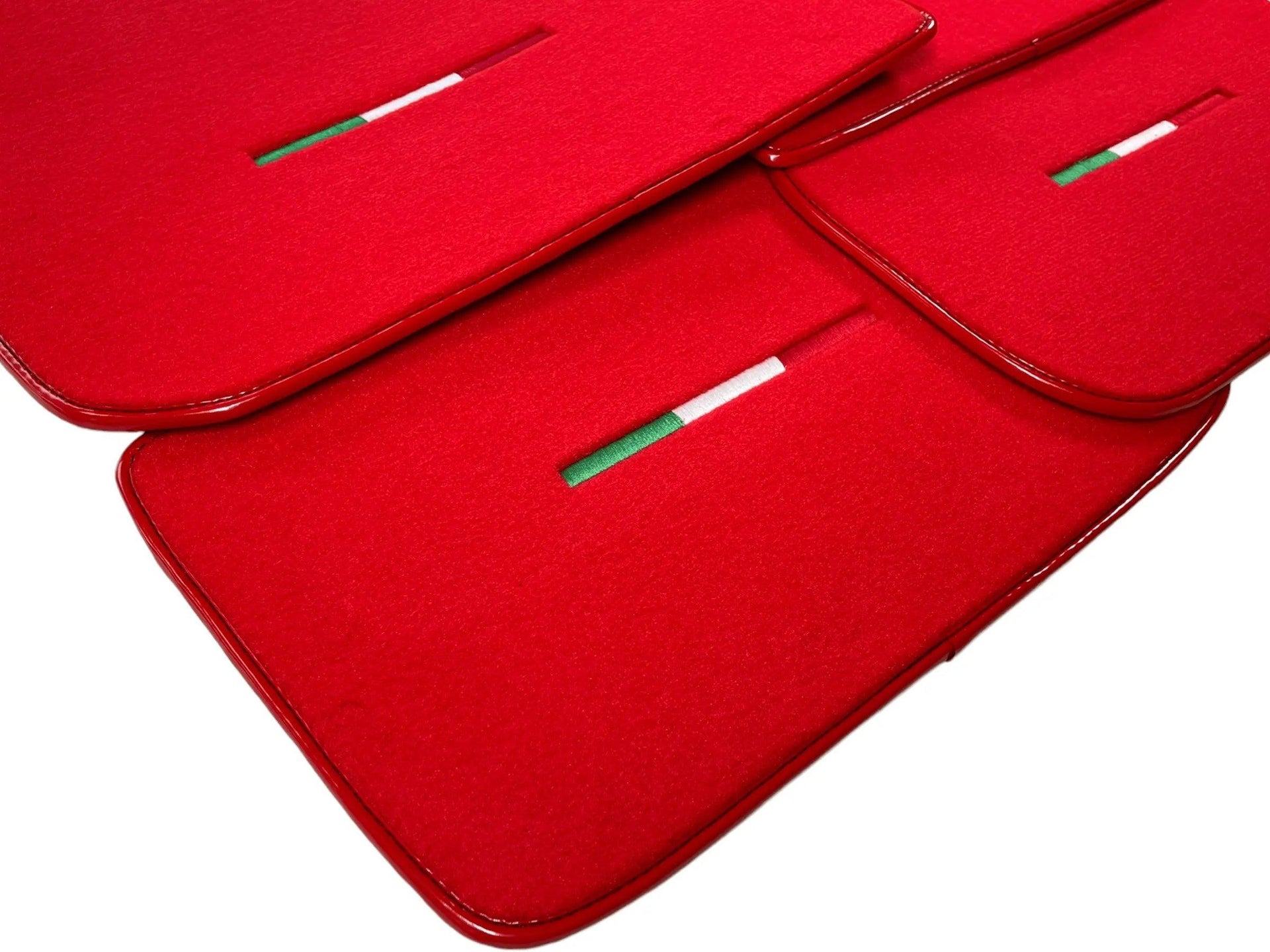 Red Floor Mats For Maserati Levante (2017-2023) Italy Edition - AutoWin