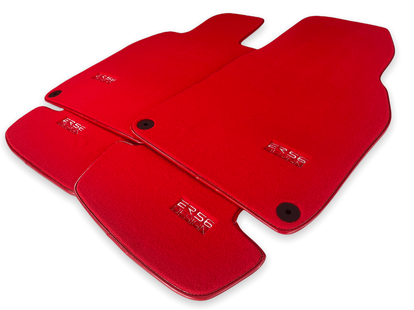 Red Floor Mats for Porsche Cayenne (2010-2018) | ER56 Design - AutoWin