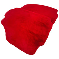Red Sheepskin Floor Mats for Ferrari 458 Speciale (2012-2015)