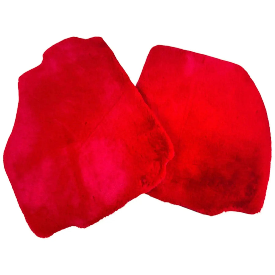 Red Sheepskin Floor Mats for Ferrari 458 Speciale (2012-2015)