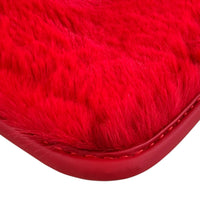 Red Sheepskin Floor Mats for Ferrari 812 Superfast (2019-2023)