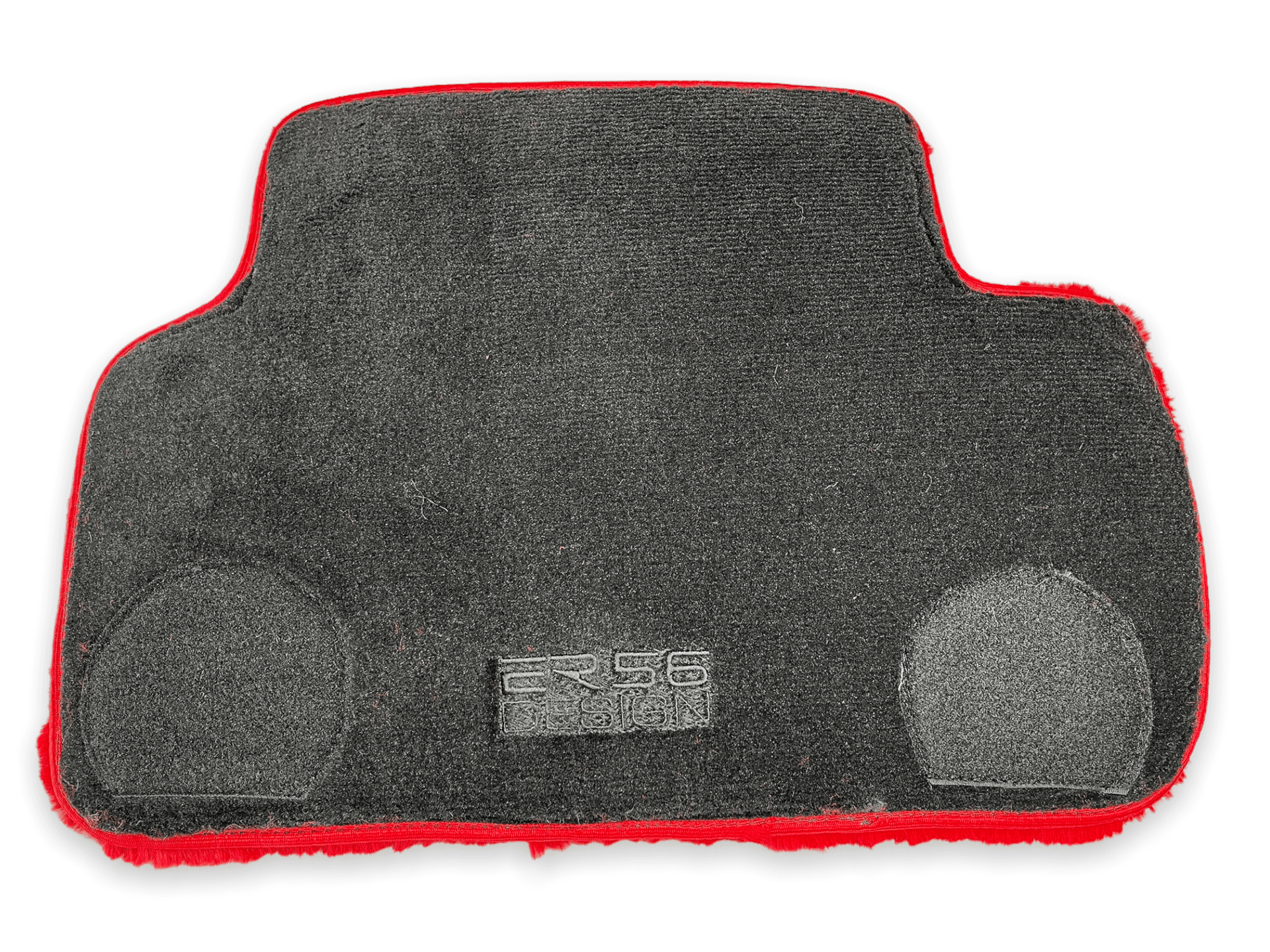 Red Sheepskin Floor Mats For Bentley Continental GTC (2011-2018) ER56 Design - AutoWin