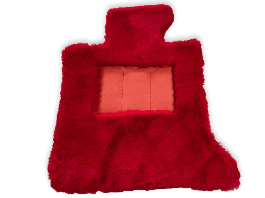 Red Sheepskin Floor Mats For Rolls Royce Phantom VIII (2017-2024) ER56 Design Brand