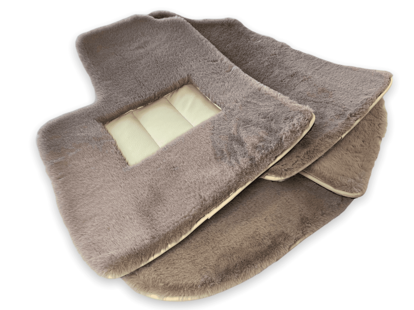 Sheepskin Floor Mats For Bentley Continental GTC (2006–2011) Er56 Design - AutoWin