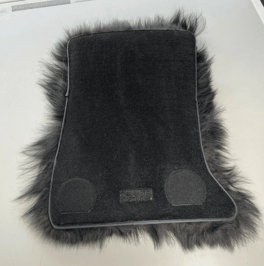 Sheepskin Floor Mats For Rolls Royce Phantom VIII (2017-2024) ER56 Design Brand - AutoWin