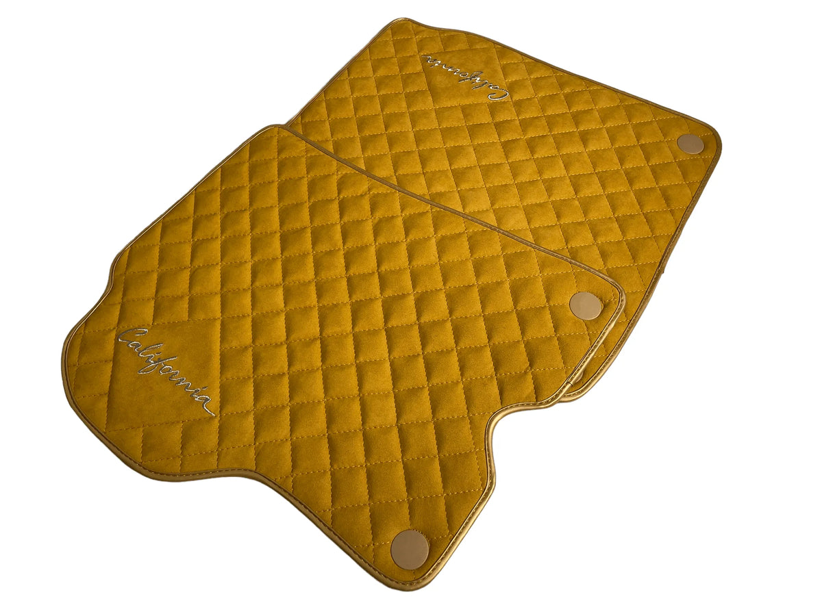 Beige Alcantara Bilmatter For Ferrari California 2008-2014 - AutoWin