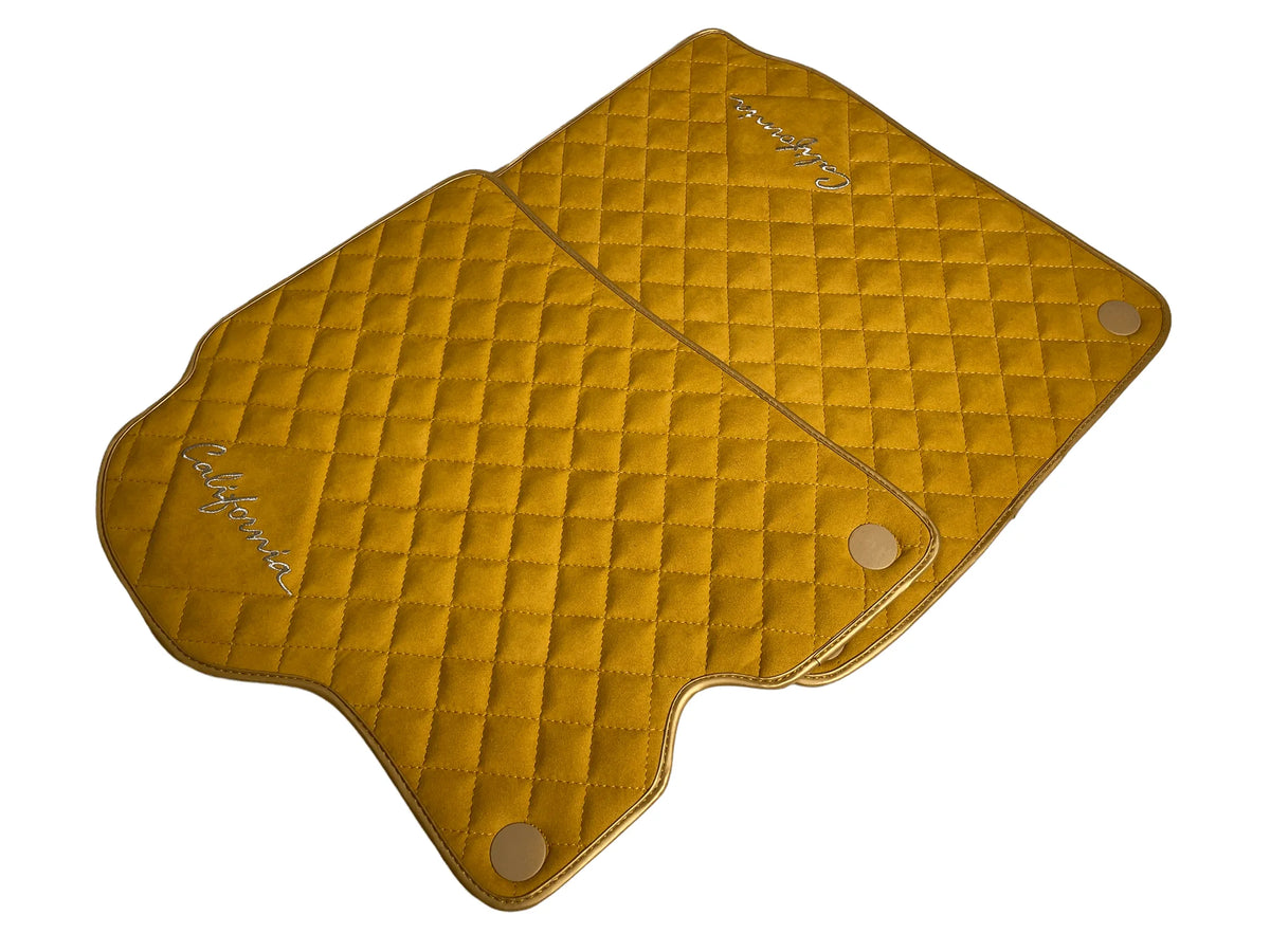 Beige Alcantara Bilmatter For Ferrari California 2008-2014 - AutoWin