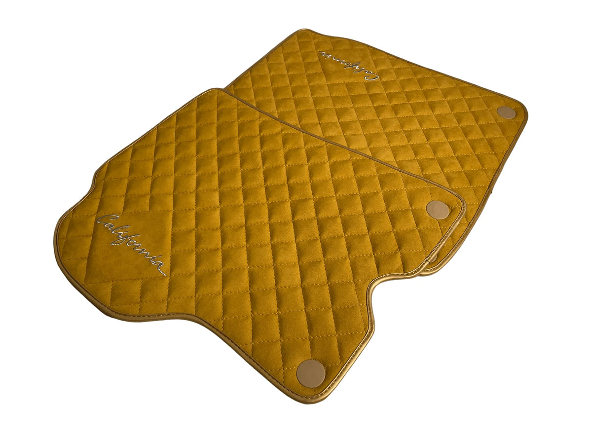 Beige Alcantara Bilmatter For Ferrari California 2008-2014 - AutoWin