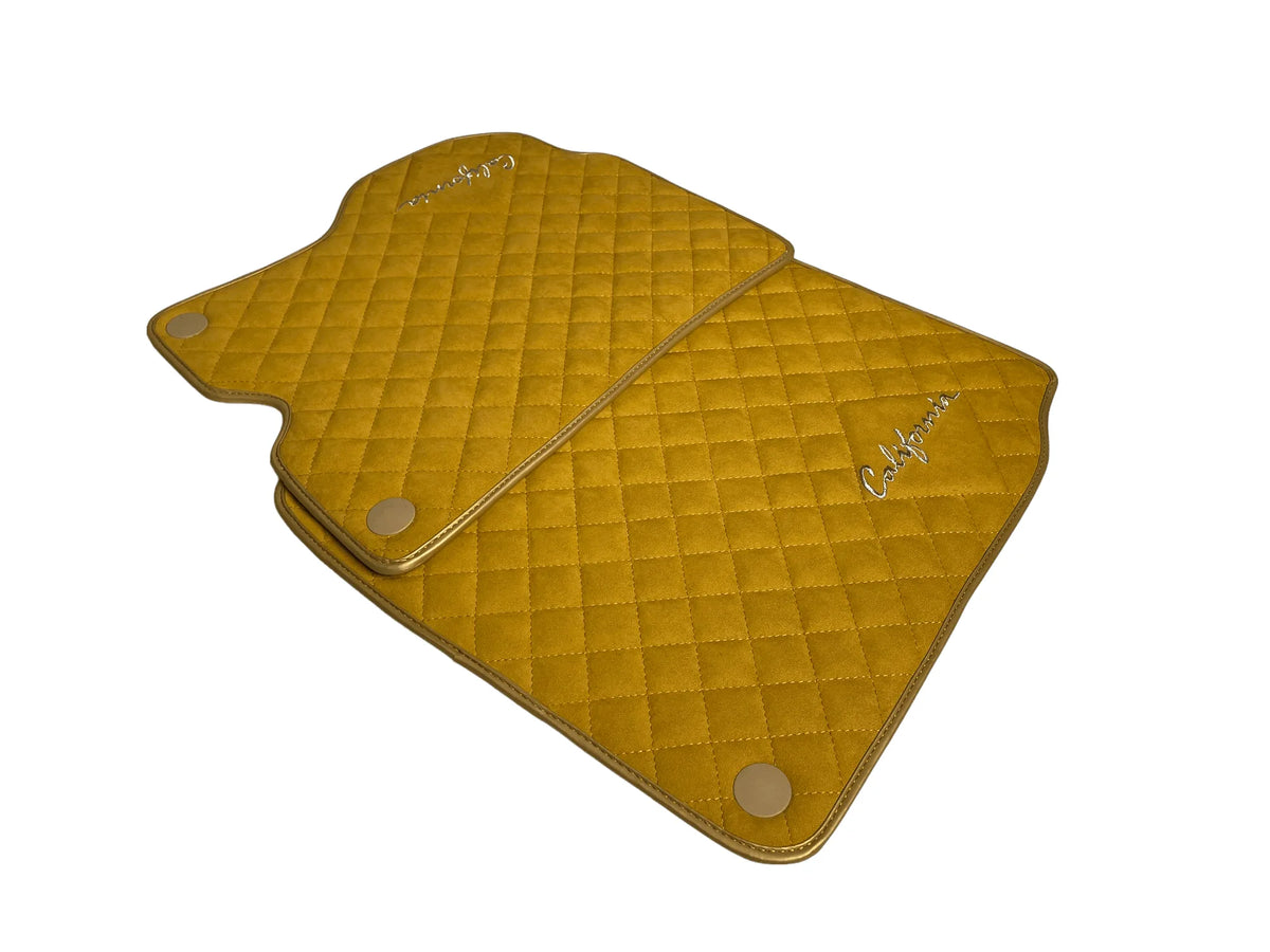 Beige Alcantara Bilmatter For Ferrari California 2008-2014 - AutoWin