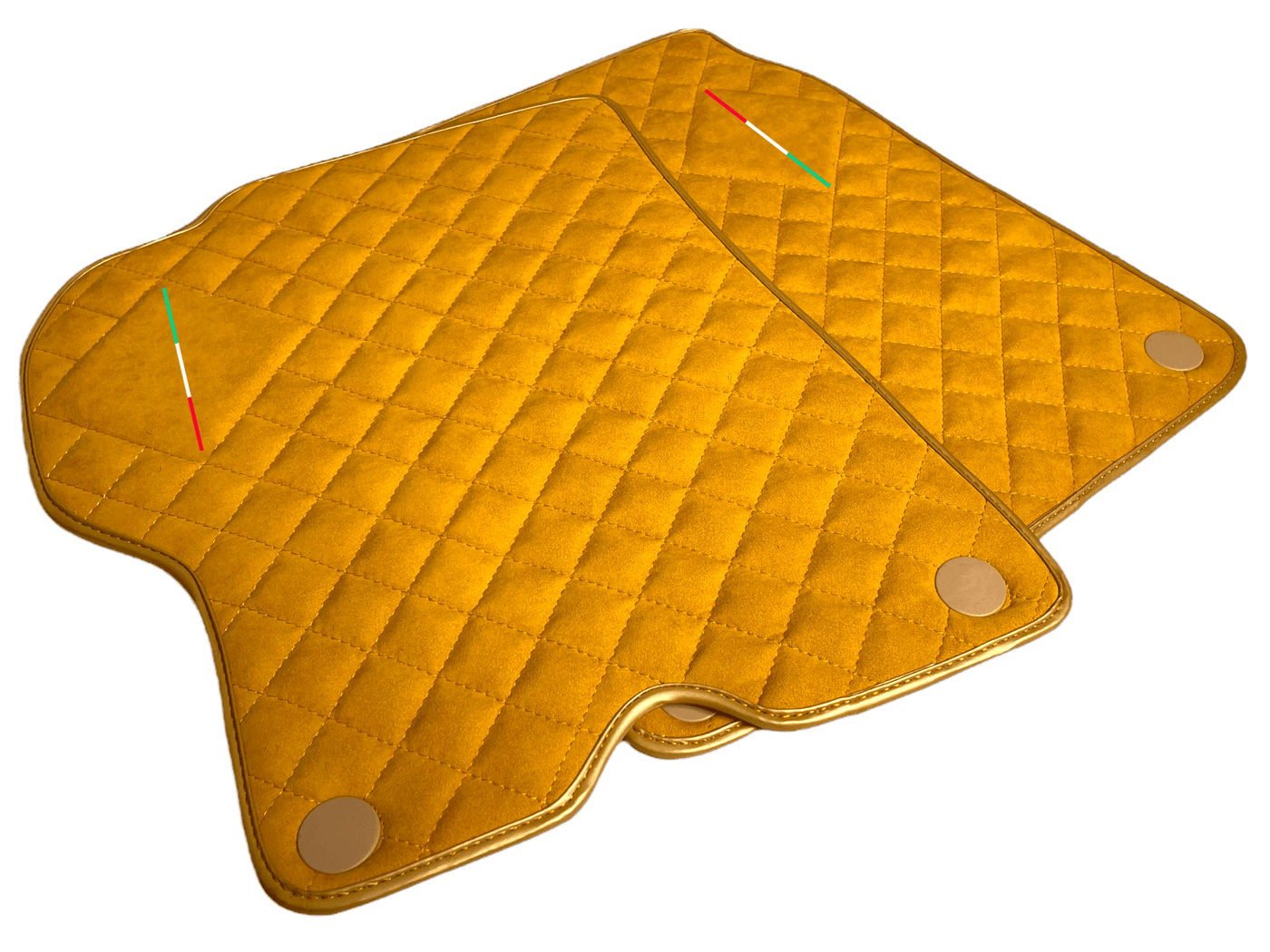 Tan Alcantara Floor Mats For Ferrari California 2008-2014 - AutoWin