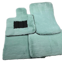 Tiffany Blue Sheepskin Floor Mats For Bentley Bentayga Er56 Design Brand - AutoWin